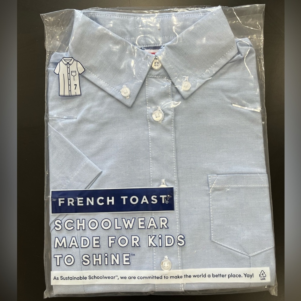 French Toast kids uniform shirt